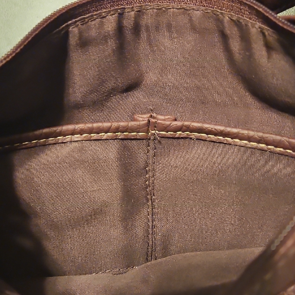 Rosetti Brown Crossbody Bag with Vintage Leather Finish - Picture 7 of 9